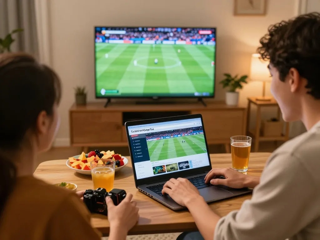 Socolive trực tiếp bóng đá enhances home sports betting experience with friends watching live match excitement.