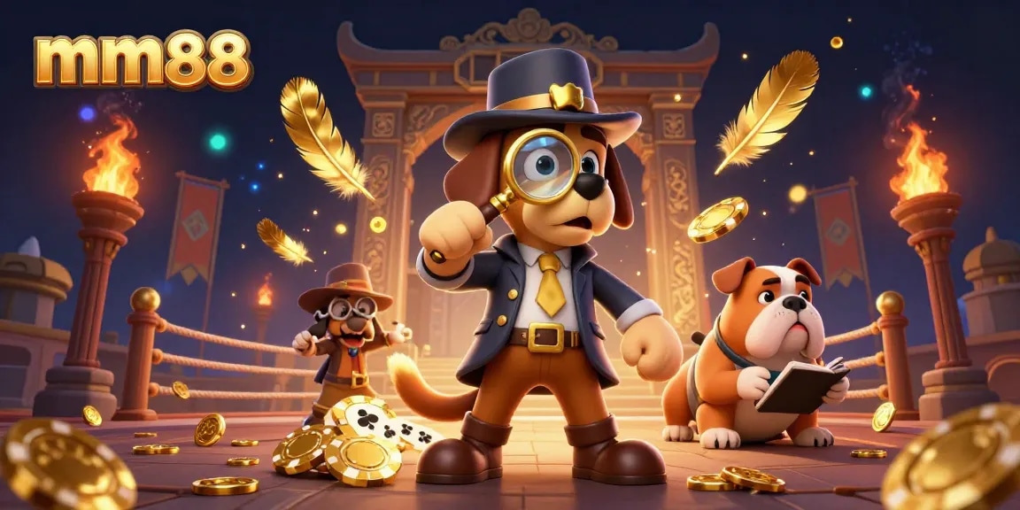 Experience mm88's thrilling poker gameplay with a detective exploring treasure clues.