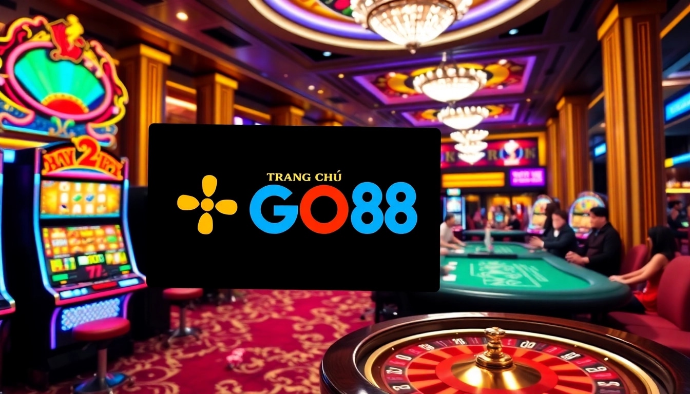 Experience state-of-the-art gaming at Trang Chủ GO88 with vibrant casino visuals and thrilling interactive elements.