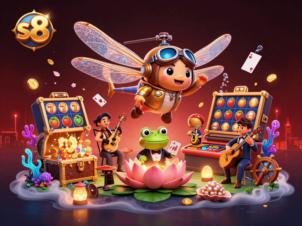 Engaging scene showcasing the thrilling world of s8 casino gaming with vibrant characters and dynamic gambling elements.
