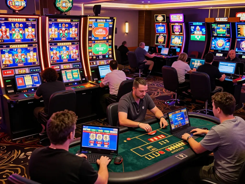 Players engaging in exciting gem88 online games with vibrant graphics and interactive features.