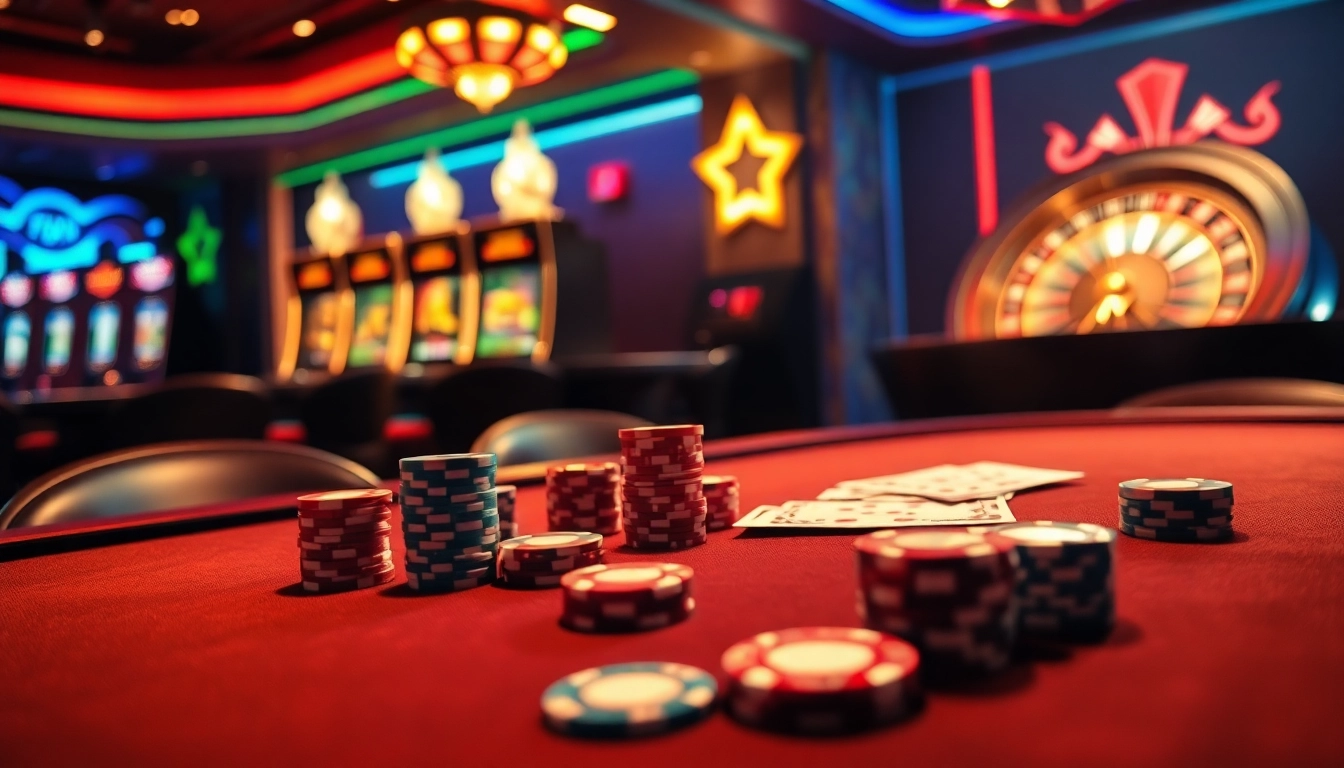 Experience the excitement at 89Bet's professional casino with vibrant poker and roulette tables.