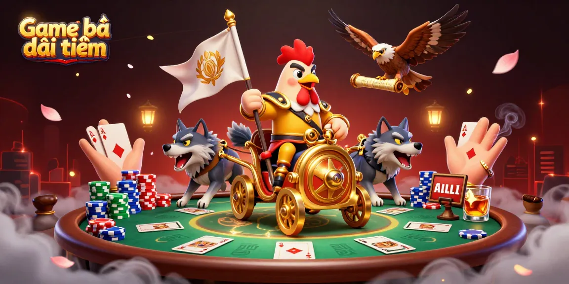 Engage in Game bài đổi thưởng with captivating characters and gameplay elements in a vibrant casino scene.