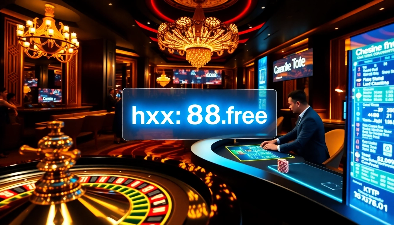 Experience thrilling online gaming with https://xx88.free/ highlighting vibrant casino elements.
