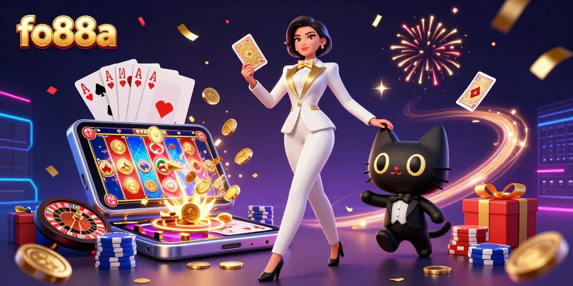 Play exciting casino games with fo88a's colorful slot displays and vibrant characters.
