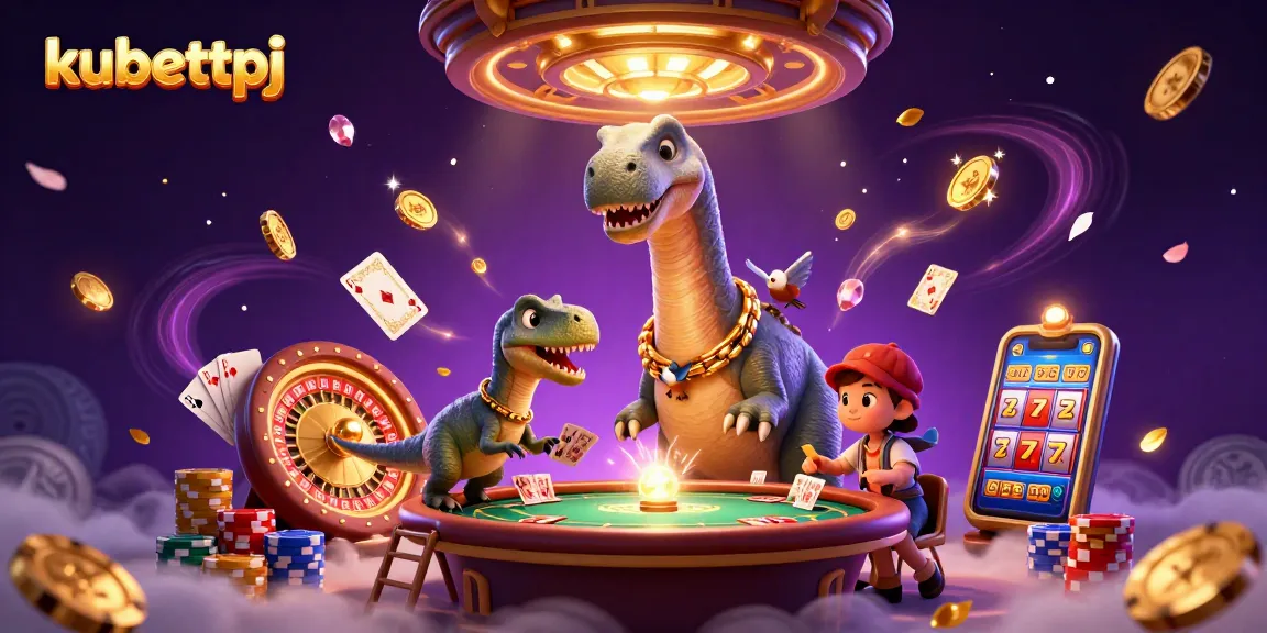 Experience thrilling gameplay at kubettpj casino featuring unique characters and vibrant casino elements.