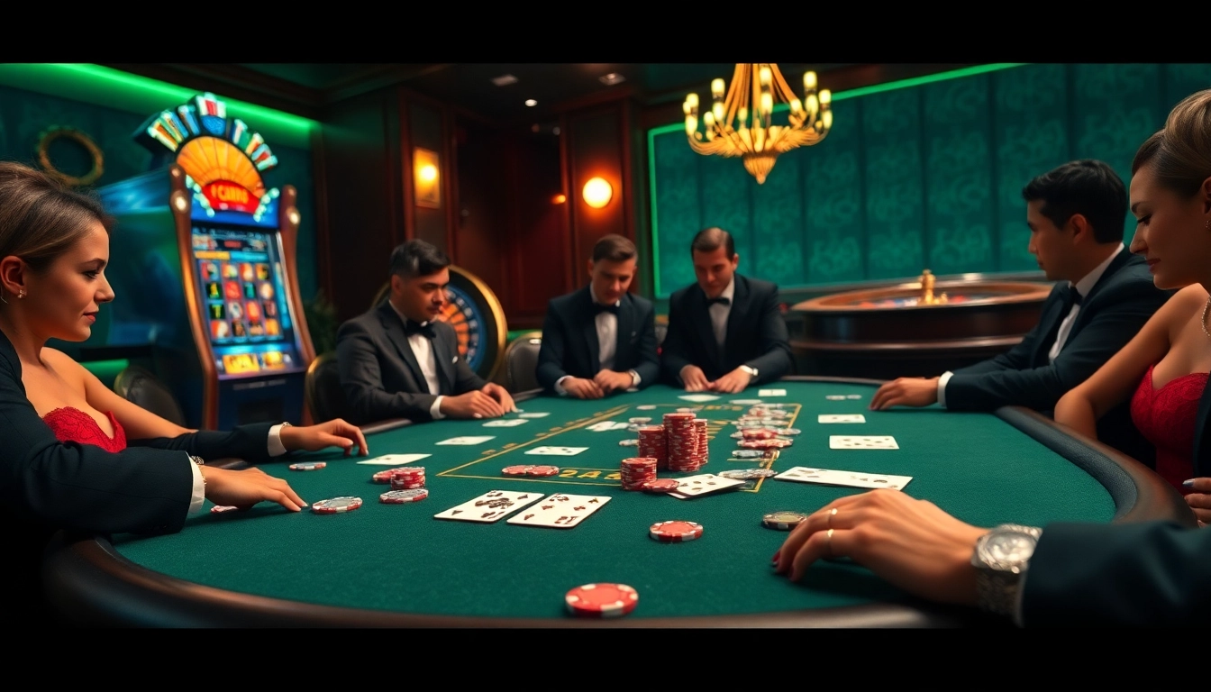 C168.COM showcases a luxurious casino atmosphere with poker players engaged in an exciting game.
