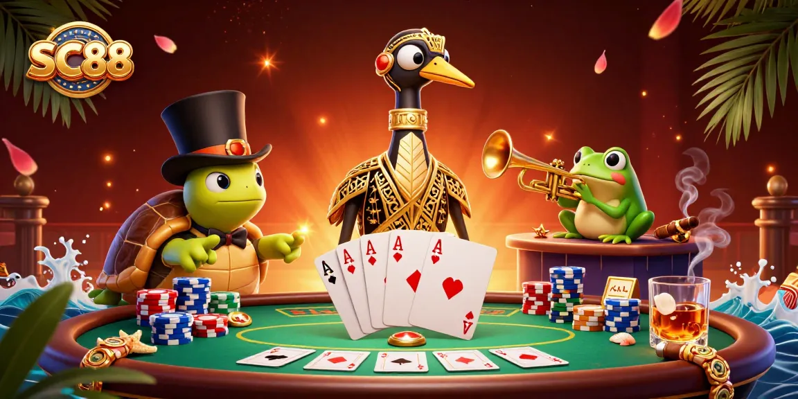 Play thrilling games at SC88 with dynamic poker scenes and vibrant characters.