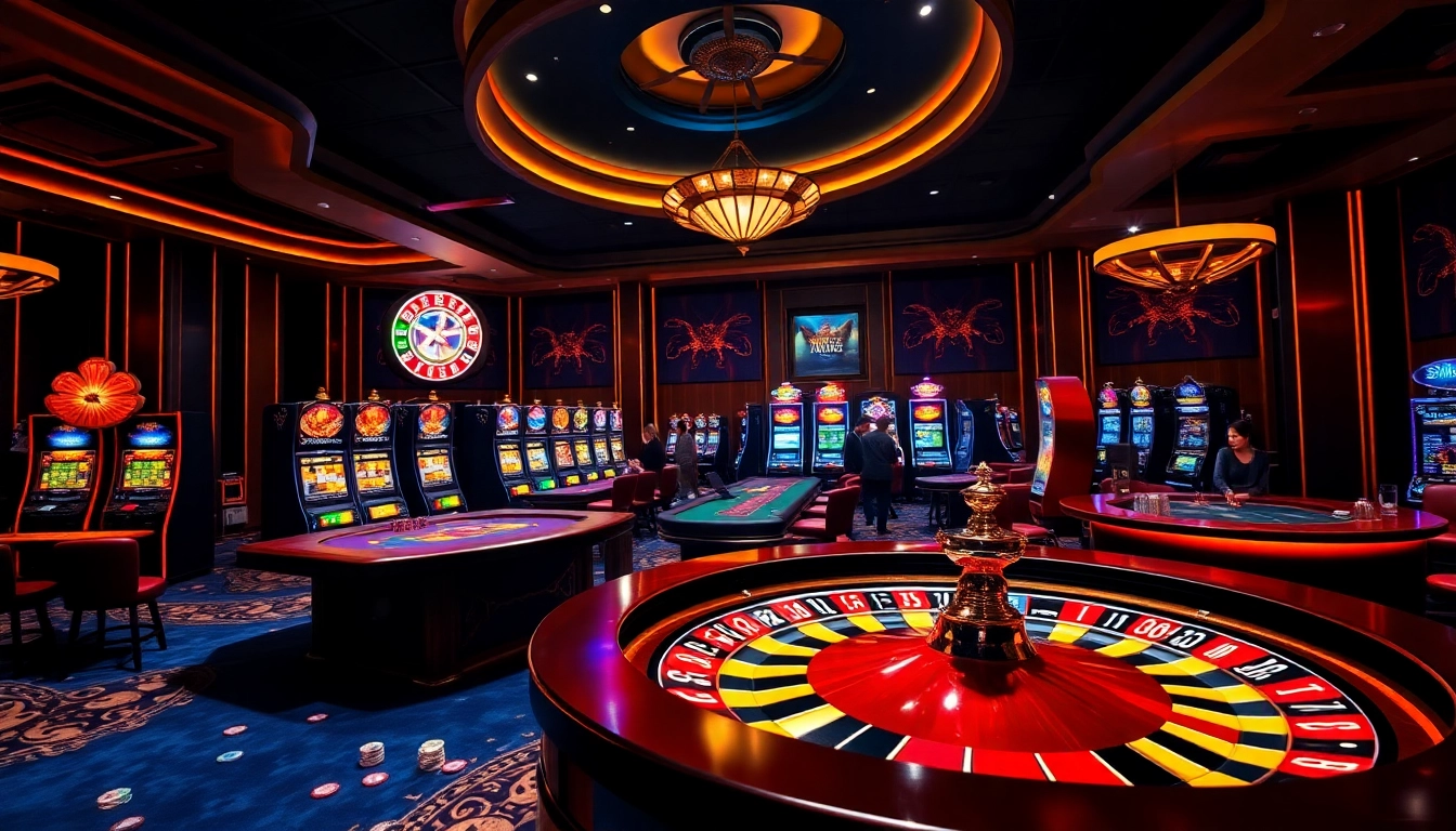 Players winning at 789p's luxurious casino atmosphere featuring vibrant games.
