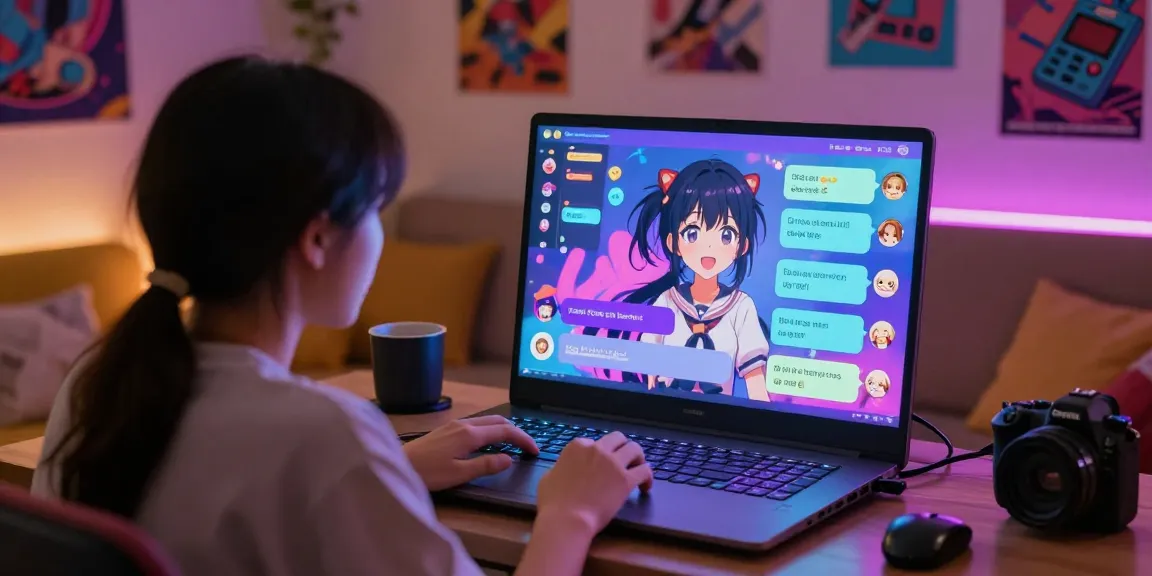 Engaging ecchi AI chat scene with inviting character interactions in a cozy digital space.