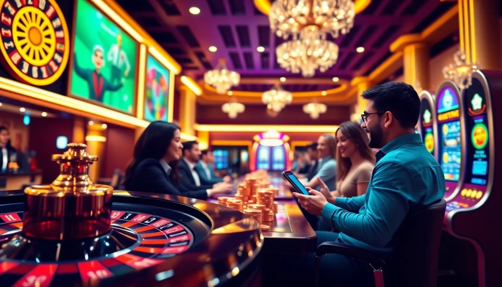 Exciting gameplay in crypto online casinos with digital slot machines and poker chips featured.